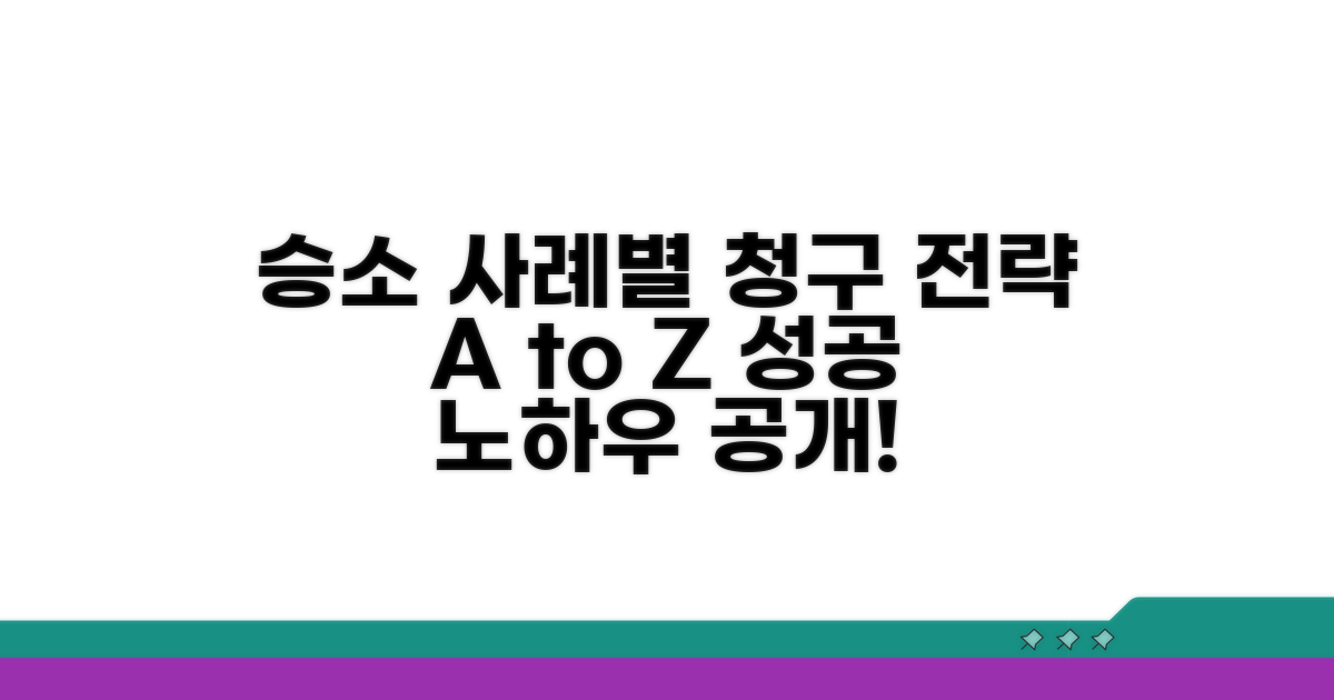 승소 사례별 구체적 청구 방법