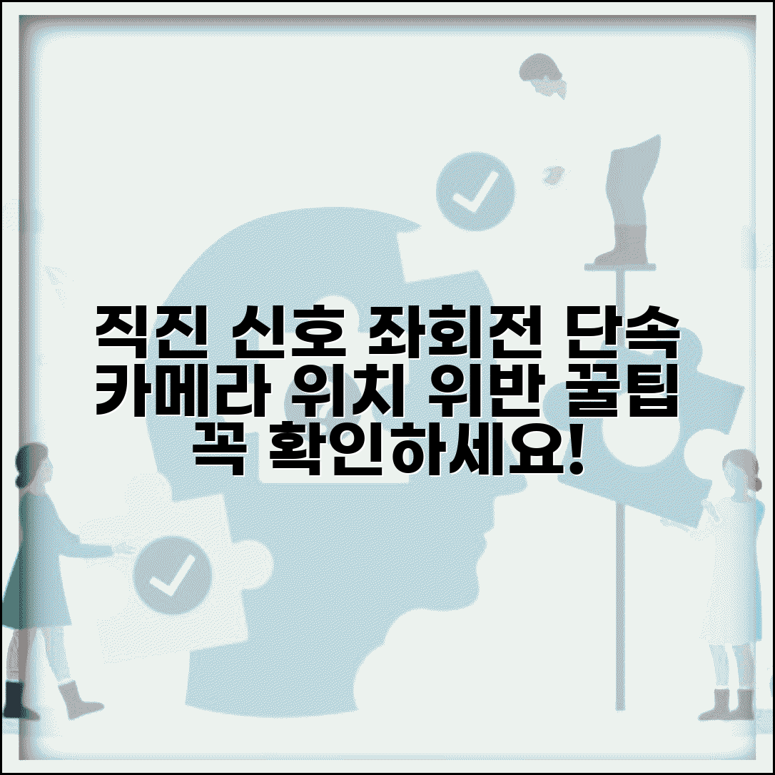 직진신호 좌회전 카메라 단속 위치 | 직진 신호 시 좌회전 위반 방법 및 주의사항 총정리