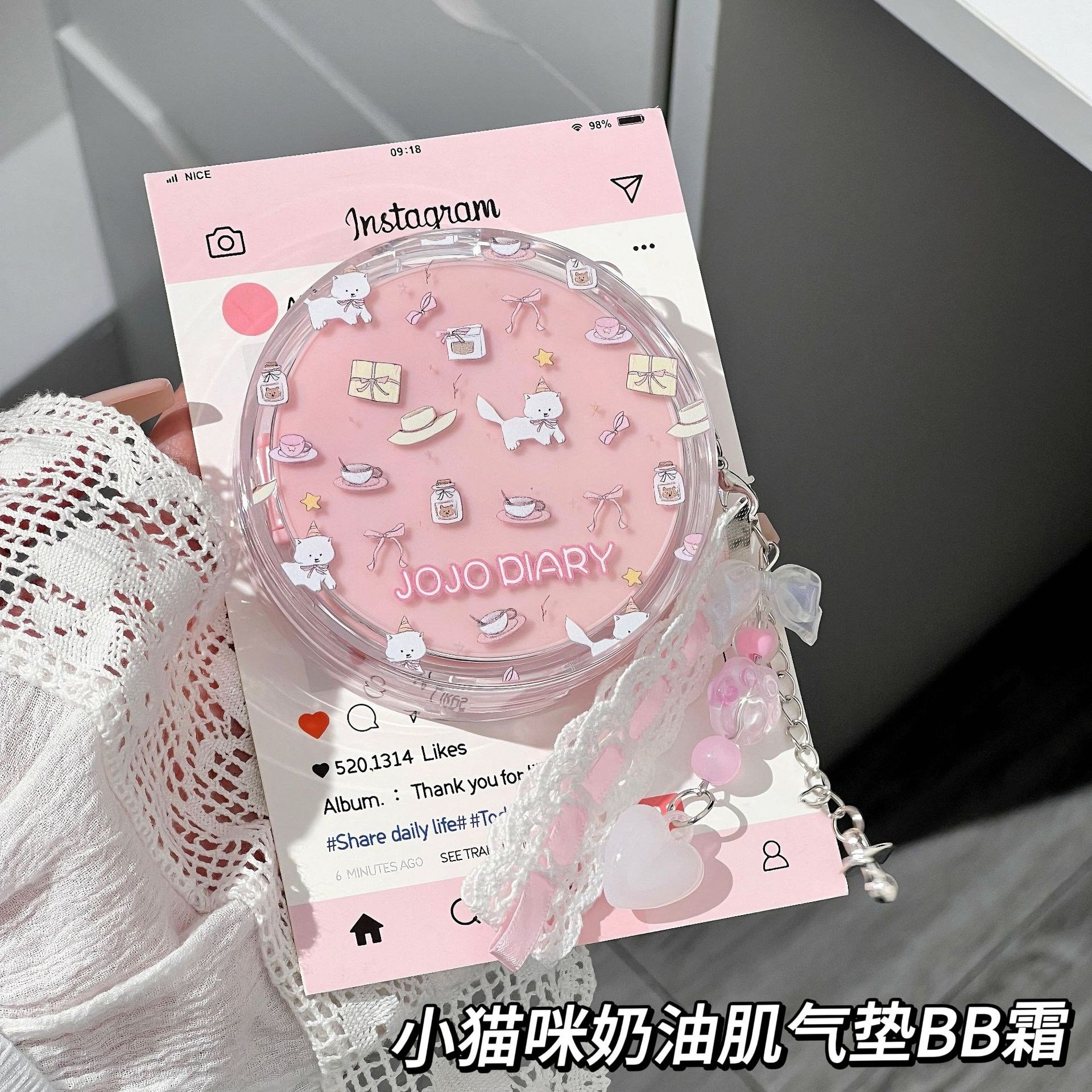 촉촉한 수분 쿠션 팩트 유분기 조절 가벼운 밀착 스킨케어링 안 지워지는 가성비 학생 BB크림, 1개, 02# 내추럴 상세 이미지 2