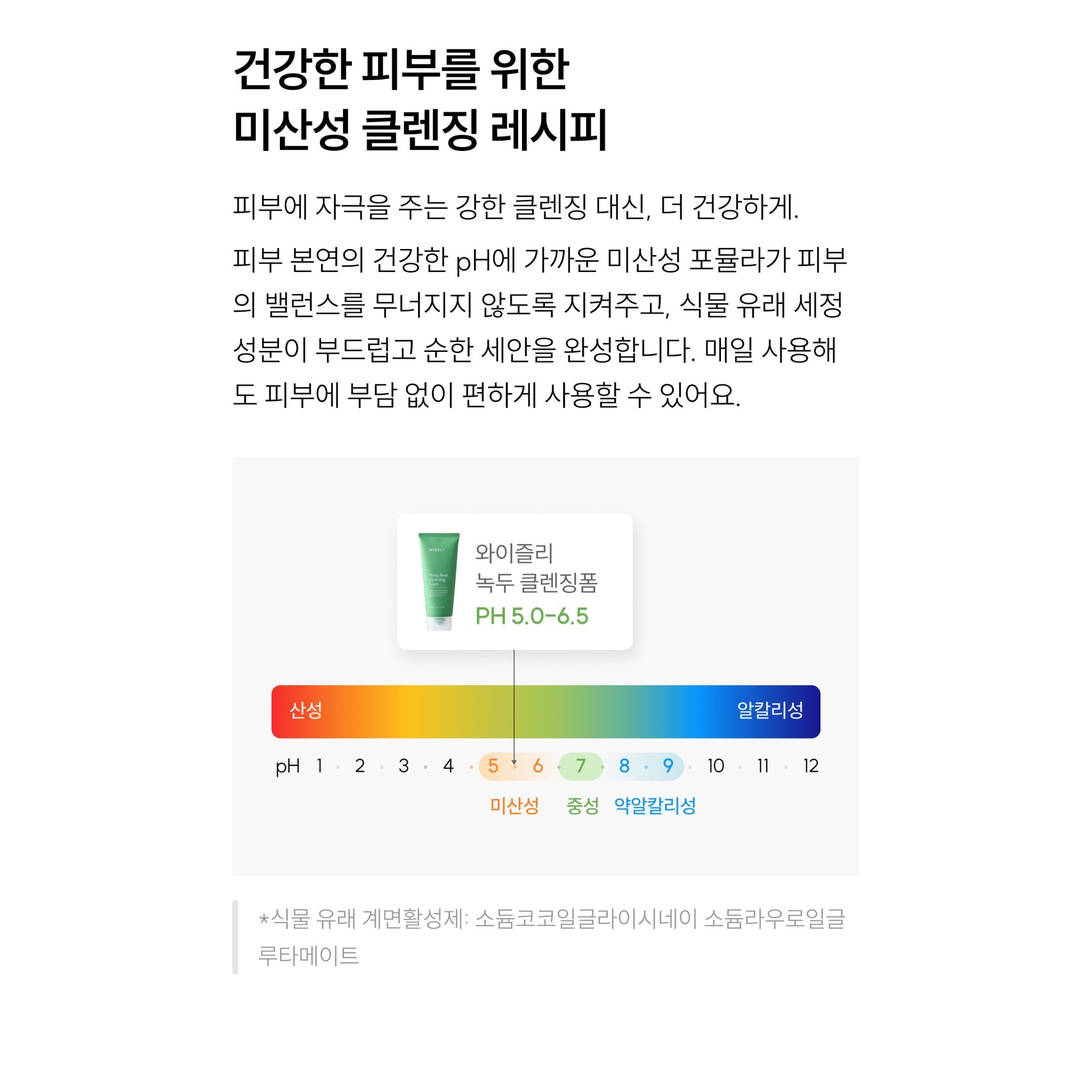 와이즐리 녹두 약산성 클렌징폼, 1개, 150ml할인· 2일 남음 상세 이미지 2