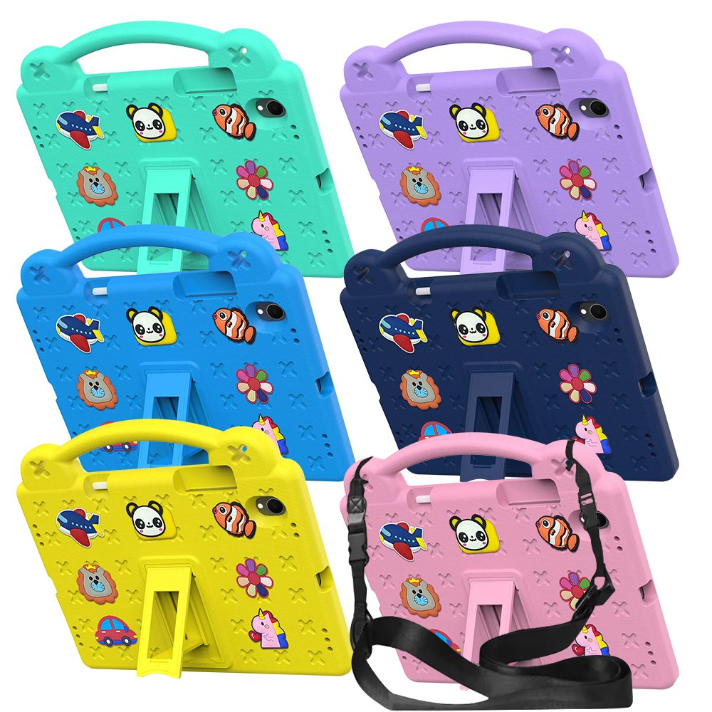 갤럭시탭 S11 케이스 범퍼 유아 키즈 에바폼 애니멀비츠 네이비, 탭 S11 상세 이미지 2