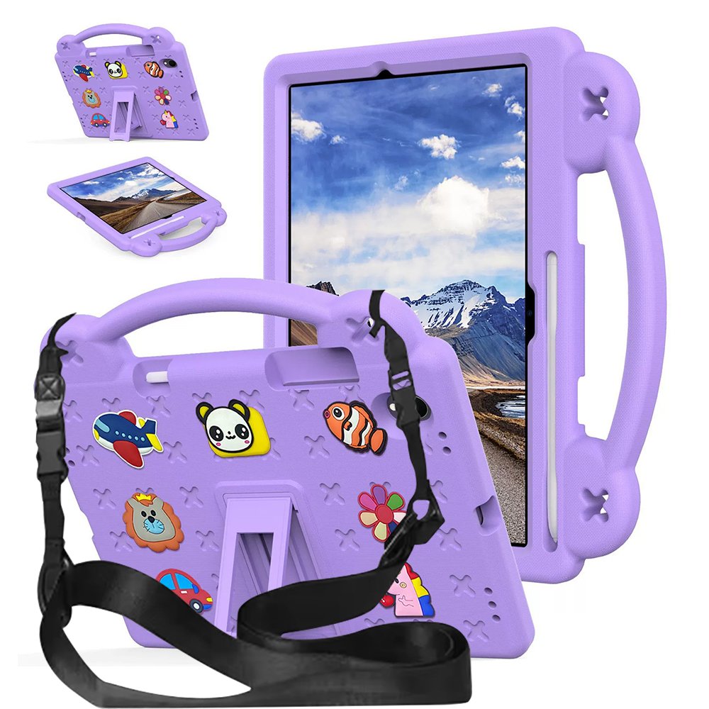 갤럭시탭 S11 케이스 범퍼 유아 키즈 에바폼 애니멀비츠 네이비, 탭 S11 상세 이미지 2