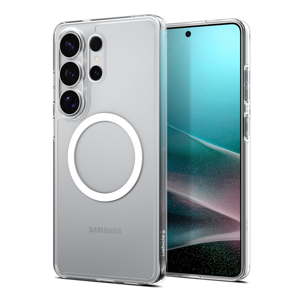 Qi2 25W 인증 슈피겐 갤럭시 맥세이프 케이스 에어스킨하이브리드맥핏 클리어화이트, 갤럭시S26 울트라 상세 이미지 2