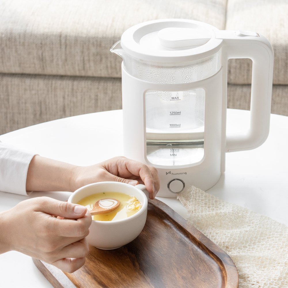 허밍 대용량 전기 유리포트 티포트 무선포트 HMK-GP2206W 상세 이미지 2