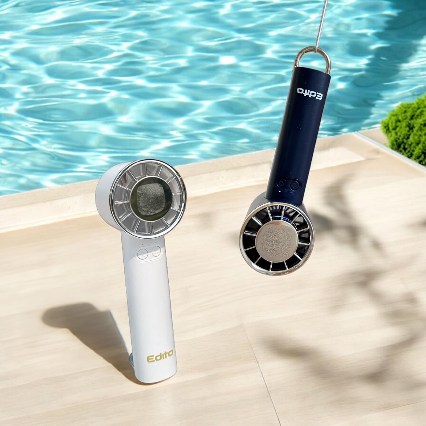 에디토 휴대용 냉각 선풍기 6엽팬 핸드 넥 파워 쿨링 손 에어컨 초경량 미니 손풍기 상세 이미지 2