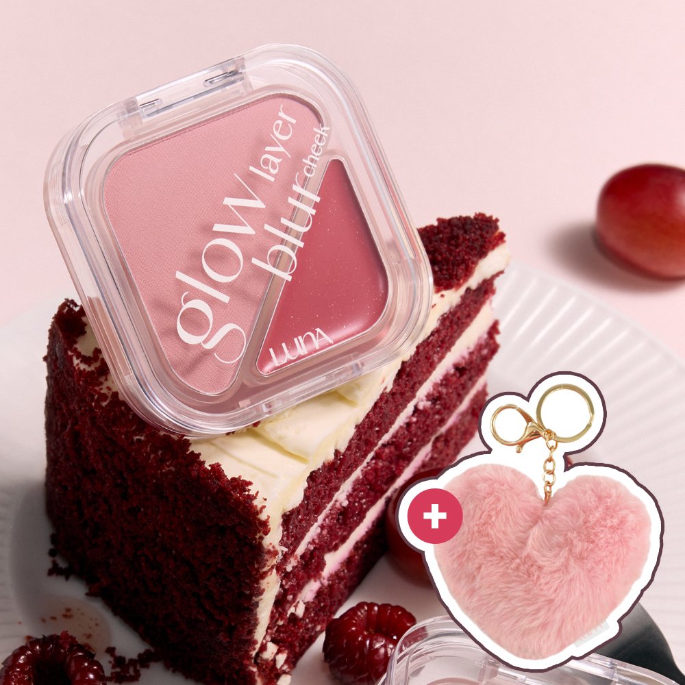 루나 글로우 레이어 블러 치크 8.5g (+하트 퍼 키링 증정) 상세 이미지 1