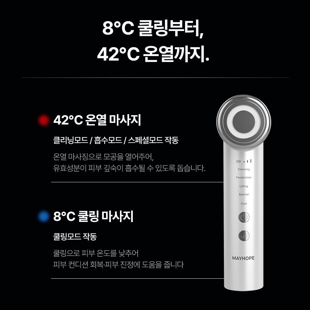 메이홉 갈바닉 고주파마사지기 얼굴 쿨링 피부관리기 뷰티디바이스 상세 이미지 2