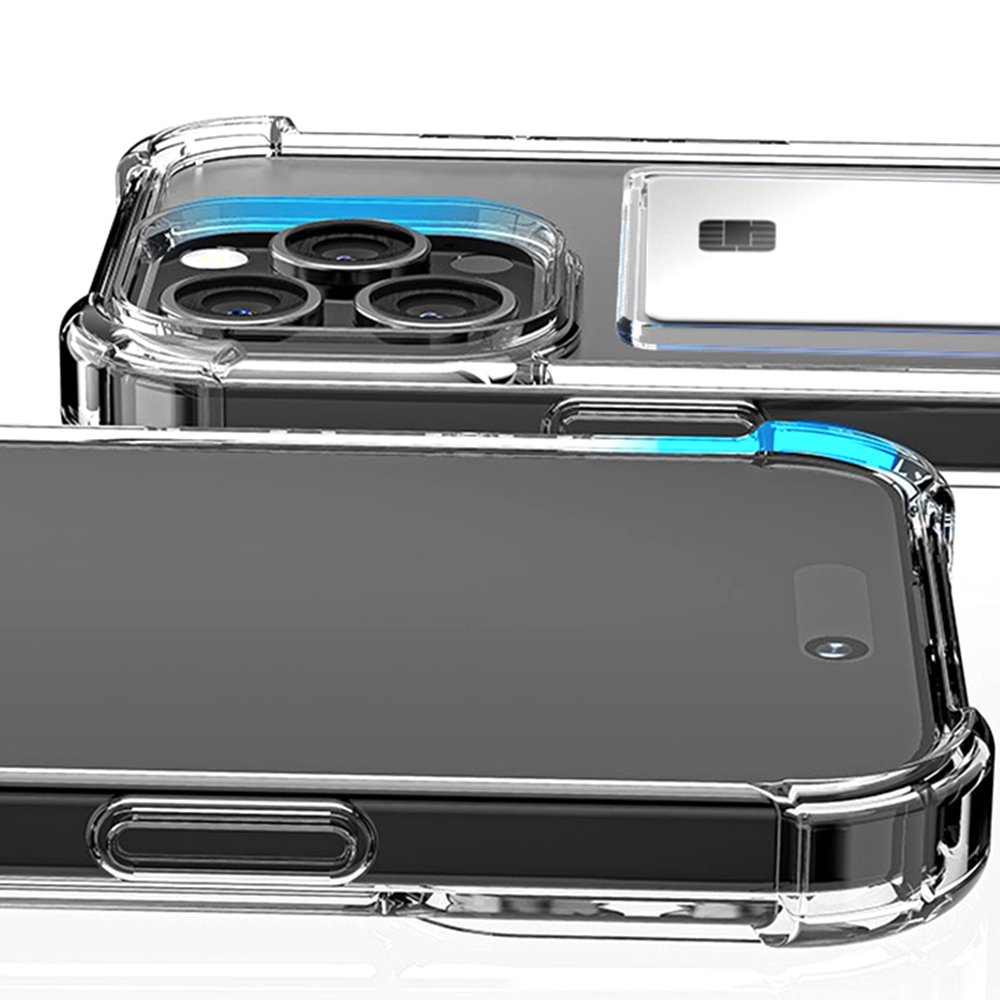 변색방지 카드 2장 수납 범퍼 케이스 투명, 갤럭시A33 상세 이미지 1