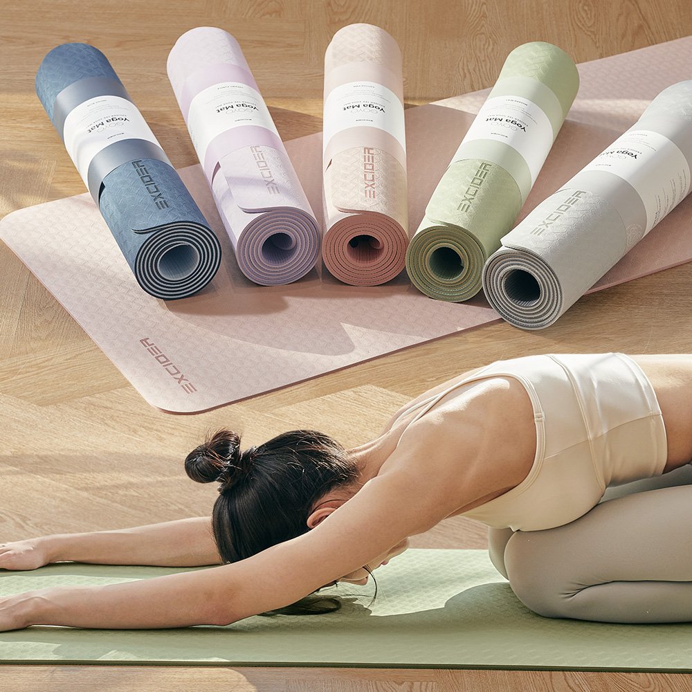엑사이더 고요 TPE 요가매트 6mm 와이드 운동 헬스 메트 홈트 상세 이미지 1