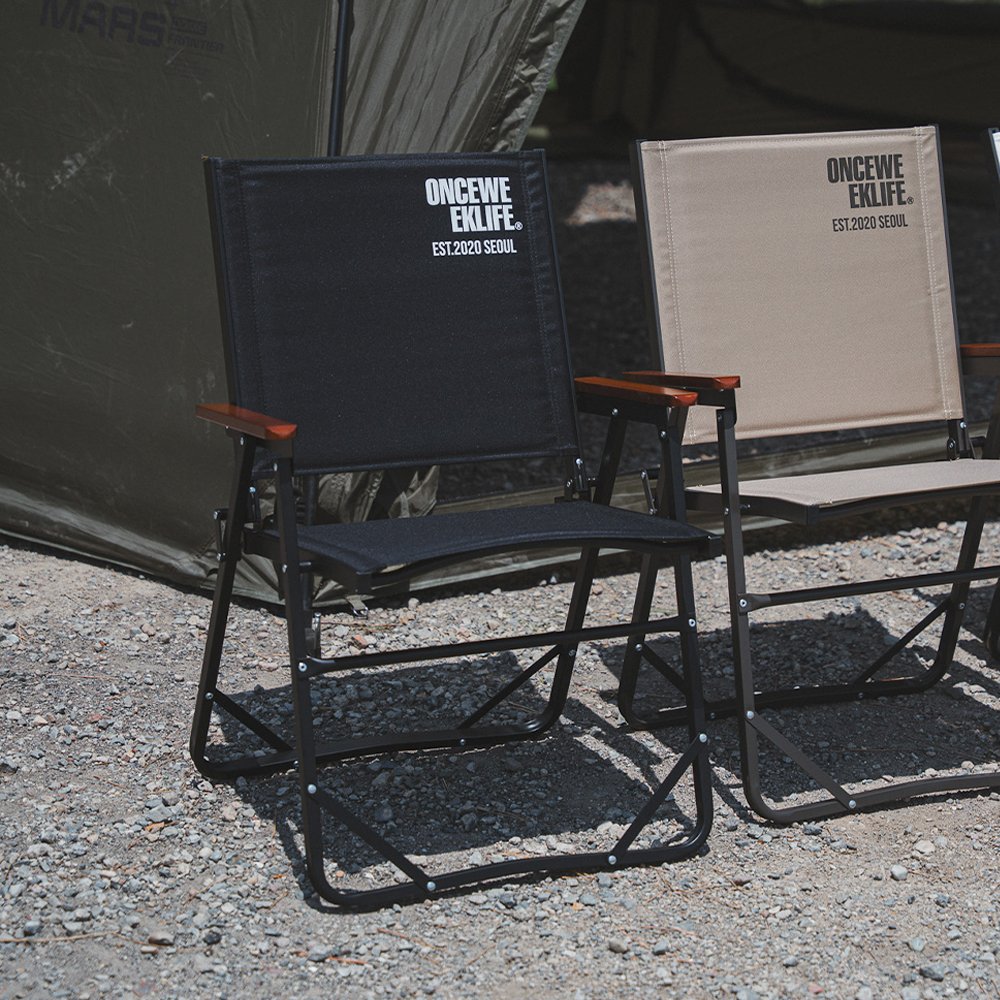 원스위크라이프 컴피 폴딩 체어 L, 블랙, 2개 상세 이미지 2