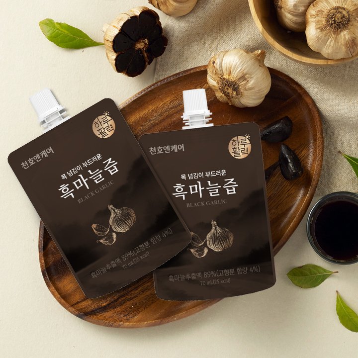 천호엔케어 100% 국산 흑마늘진액 자연숙성 흑마늘즙 30포, 2개 상세 이미지 1