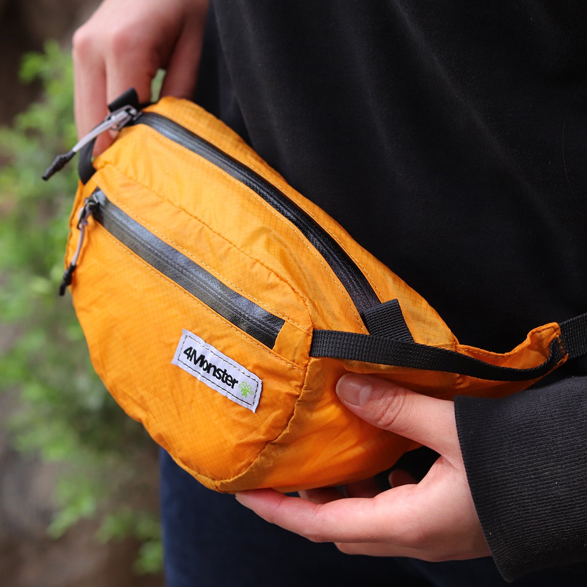 폴딩힙팩 2L 초경량 힙팩 힙색 오렌지 상세 이미지 2