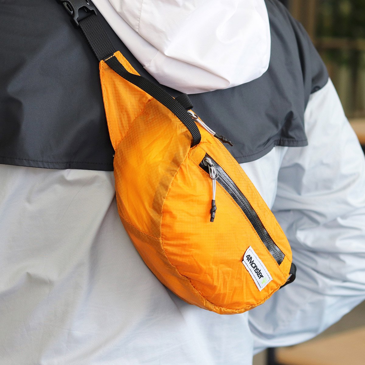 폴딩힙팩 2L 초경량 힙팩 힙색 오렌지 상세 이미지 1