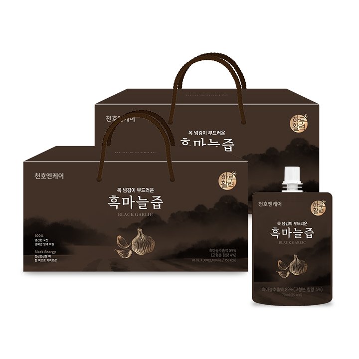 천호엔케어 100% 국산 흑마늘진액 자연숙성 흑마늘즙 30포, 2개 상세 이미지 2