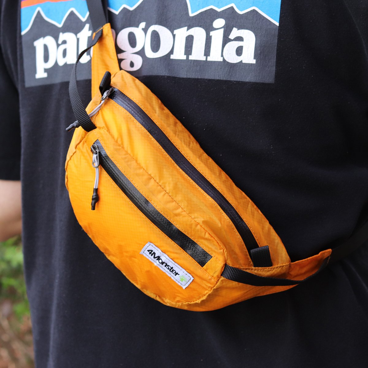 폴딩힙팩 2L 초경량 힙팩 힙색 오렌지 상세 이미지 2