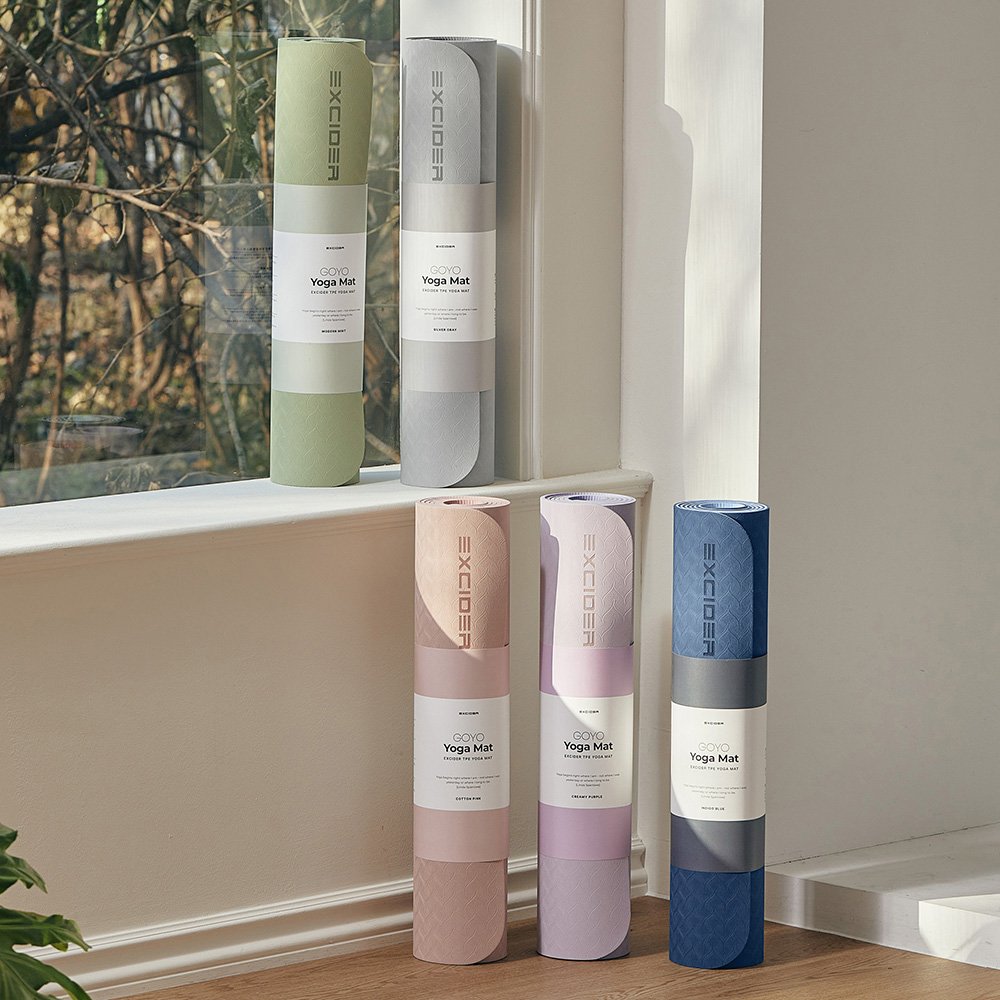 엑사이더 고요 TPE 요가매트 6mm 와이드 운동 헬스 메트 홈트 상세 이미지 2