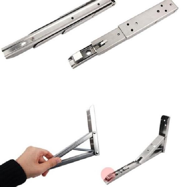 경첩 브라켓 스텐벽선반 접이식철제선반 받침대 8인치 상세 이미지 1