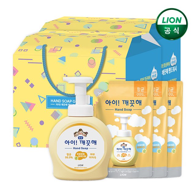 아이깨끗해 대용량 핸드워시 선물세트 2세트 상세 이미지 1